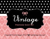 Vintage- Premade Etsy Shop Banner set Il_170x135
