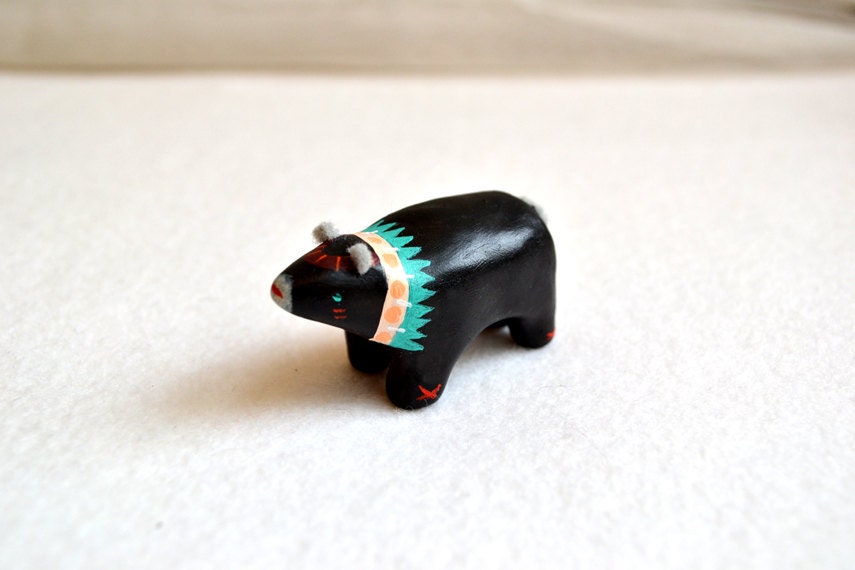 clan bear bravelette - mini spirit bear figurine by royalmint