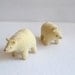 natural spirit bear - felt bear soft sculpture by royalmint