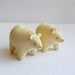 natural spirit bear - felt bear soft sculpture by royalmint