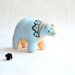 baby blue spirit bear 2 - soft sculpture animal