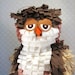 Owl Pinata Pink and Brown Reduced