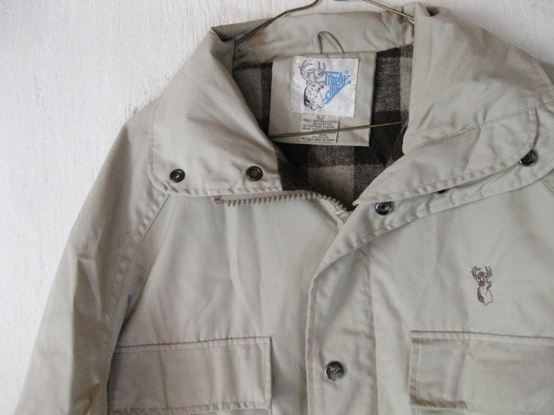 Trophy Club 60 40 Vintage Jacket Mens Coat Large Khaki Mountain Parka