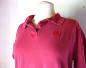 Allen Solly Pink Short Sleeve Polo Shirt Vintage Womens Extra Large