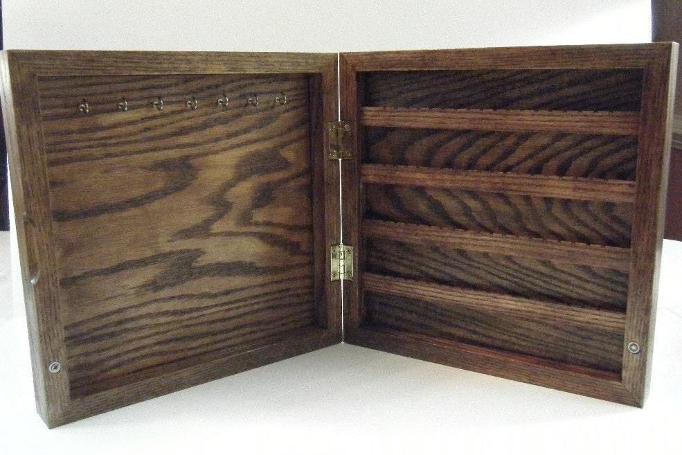 Wall-Mounted Earring and Necklace Jewelry Box- FREE SHIPPING (Continental US).