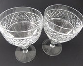 Downton Abbey Style - Vintage Crystal Glasses - Vintage Wine Glasses - Webb Corbett glasses - wedding gift  - Vintage Glassware