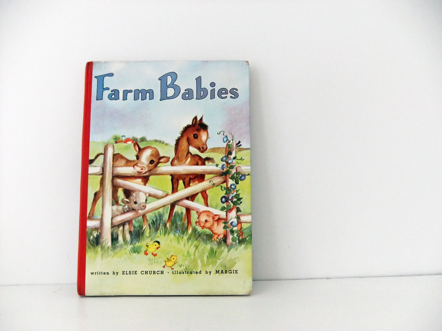 Vintage Childrens Book - Farm Babies written by Elsie Church and Illustrated by Margie