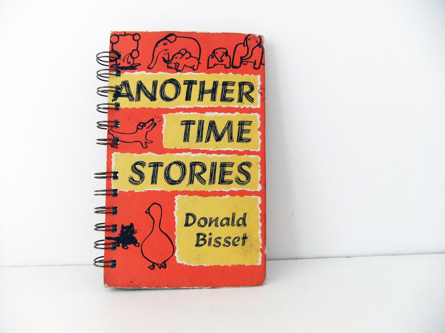 Upcycled journal - made from the childrens book, Another Time Stories