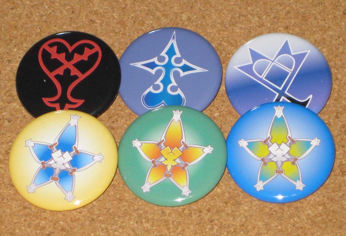 Kingdom hearts/Birth By sleep Pin set