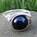 Night Blue Pearl Ring, Swarovski, Silver