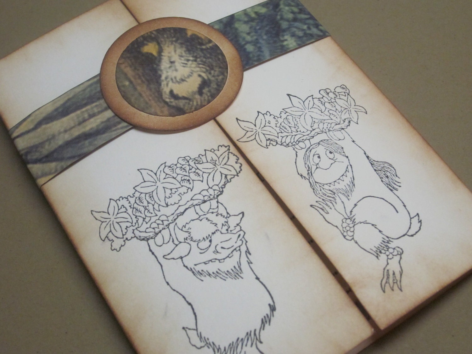 Where the Wild Things Are Invitation - birthday party, baby shower - vintage appearance