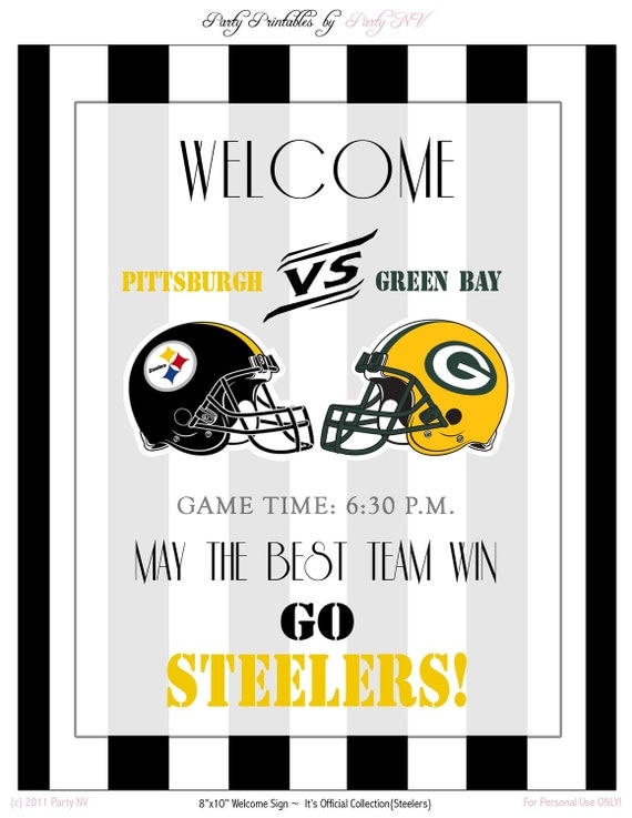 Printable 8"x 10" Welcome Sign - It's Official Collection - Customized Sports Theme Il_570xn