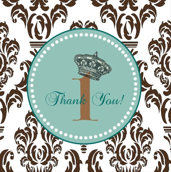 PRINTABLE (2" FAVOR TAGS) - "Royaly Sweet Prince" Collection - Vintage, Old World Design Il_570xn