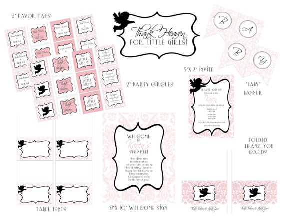 PRINTABLE (FULL COLLECTION) - "Thank Heaven for Little Girls" Collection Il_570xn