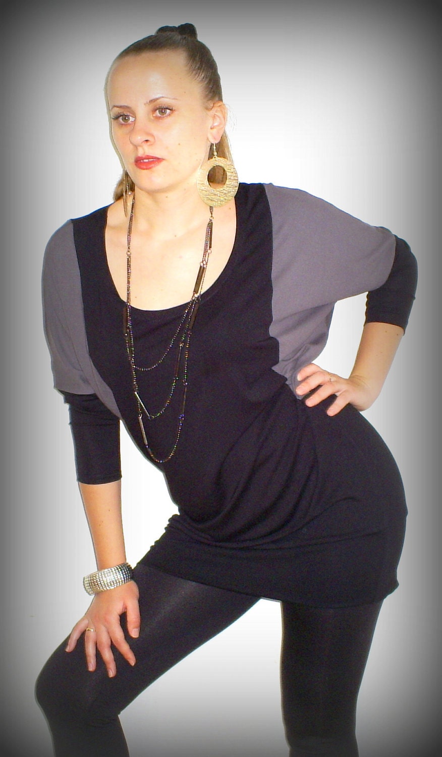 Two-colored tunic