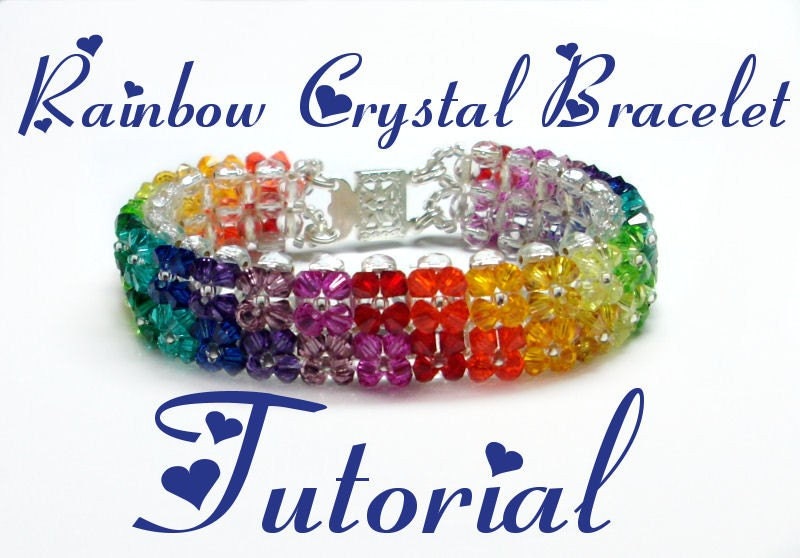 Crystal Rainbow Bracelet Tutorial - Pdf