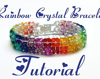 Crystal Rainbow Bracelet Tutorial - Pdf