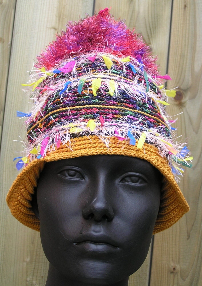 Peruvian Inspired Colorful Crochet Hat...