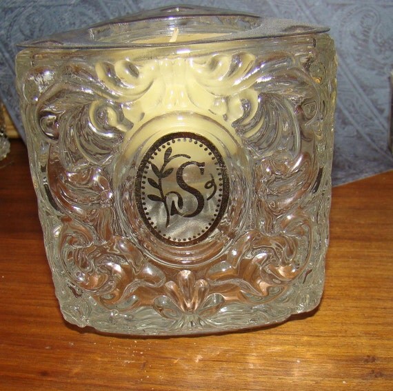 Vintage AVON 2 part Glass Candle holder luminarie by AnisetteLane