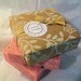 Rose Vegan Olive Oil Soap Sea Salt Scrub Bar - Organic Ingredients 5 oz. bar