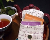 Tea Bag Travel Wallet - Cream Tea