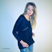 Womens knit sweater black slouchy zipper NEW