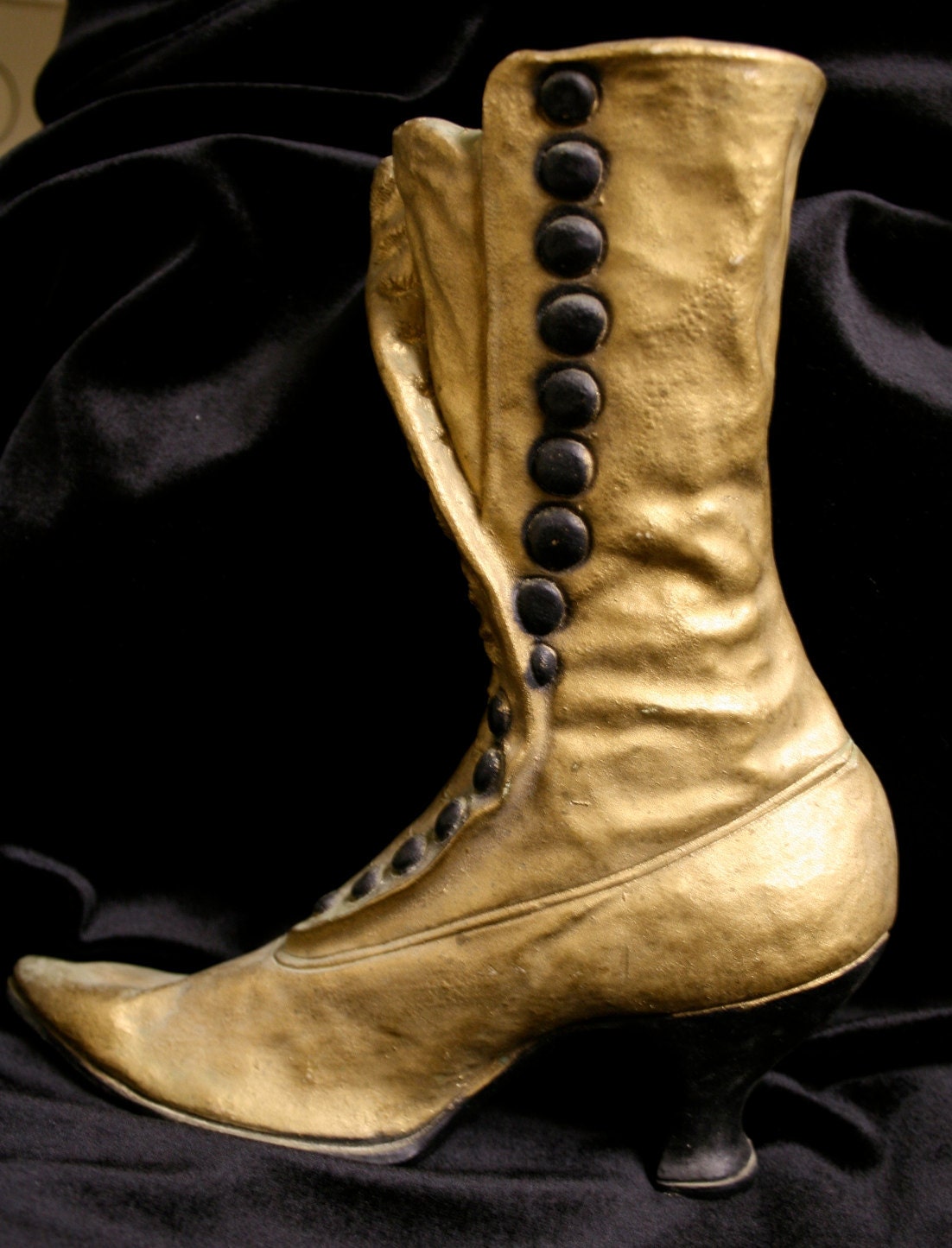 Victorian boot wall plaque decor