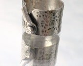 Fine Silver Ring COAT COLLAR Ready to Ship
