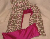 Lavender and  Flax Seed Soothing Premium Silk Handmade Eye and Neck Pillow with Bonus Sachet Gift Set