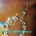 Faceted Silver Disco Ball Acrylic Beads, Crystal Diamond Squaredelle Spacer, Dangle Style Drop Chandelier Earrings- BOOGIE FEVER