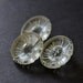 Vintage Clear Glass Flower Buttons - Set of 3 - 208