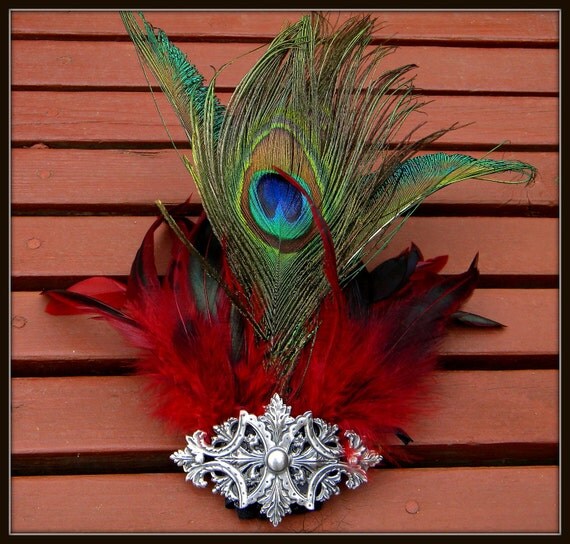 LADY OF BLACKMOOR headdress Renaissance hair piece by AmourPsyche