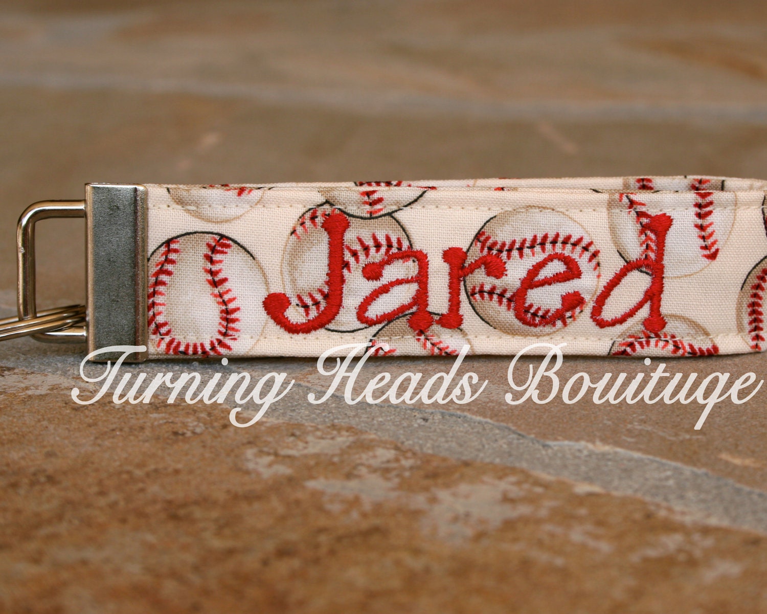Baseball bag tag / Personalized Zipper by TurningHeadsBoutique