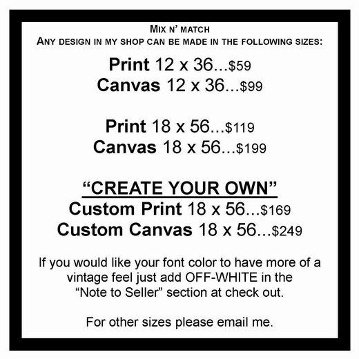 CANADIAN CITIES Subway Roll Sign, Bus, Tram Scroll Vintage Style Destination Art Print on Styrene 12x36