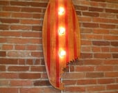 Lighted Vintage Surf Board wall art