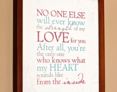 Print Your Own - Strength of My Love Sign