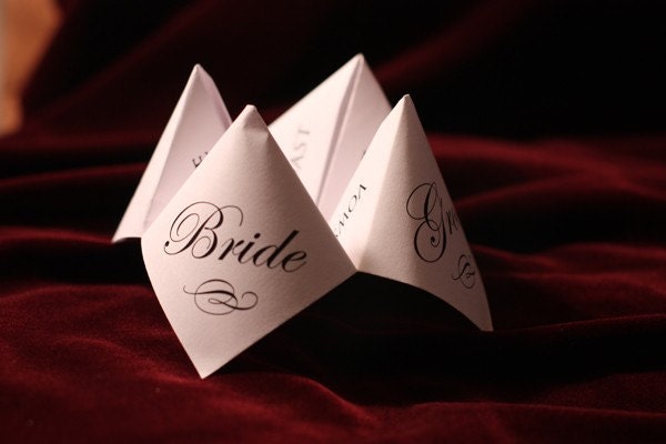 Print Your Own - Cootie Catcher - Wedding Favor