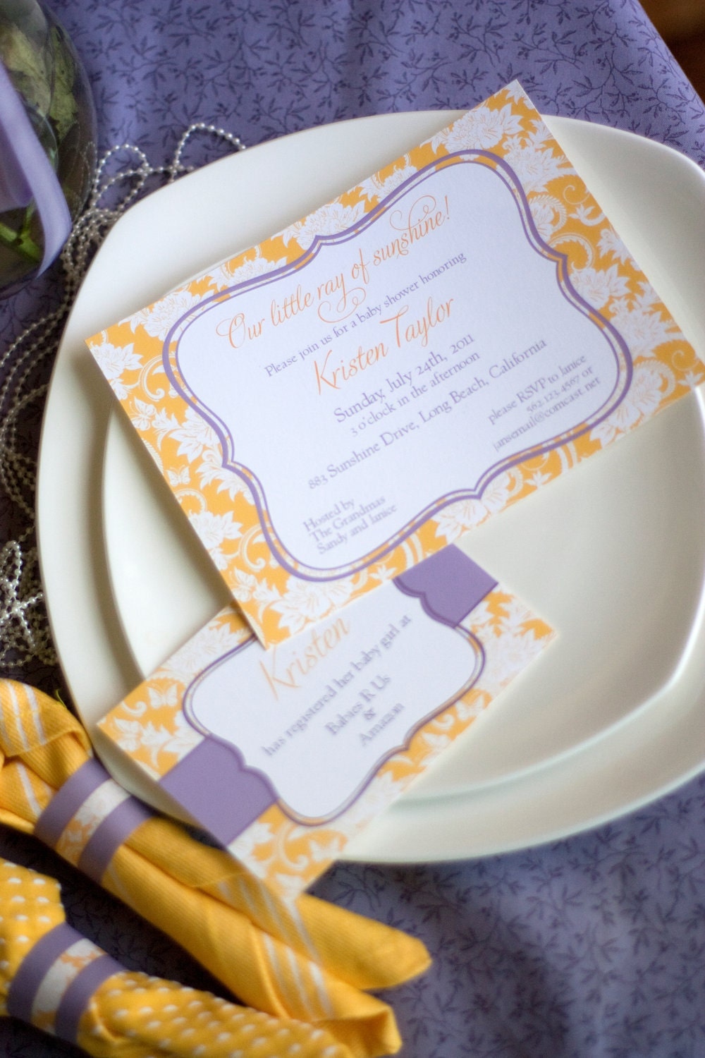 Ray of Sunshine Baby Shower - Customizable & Printable