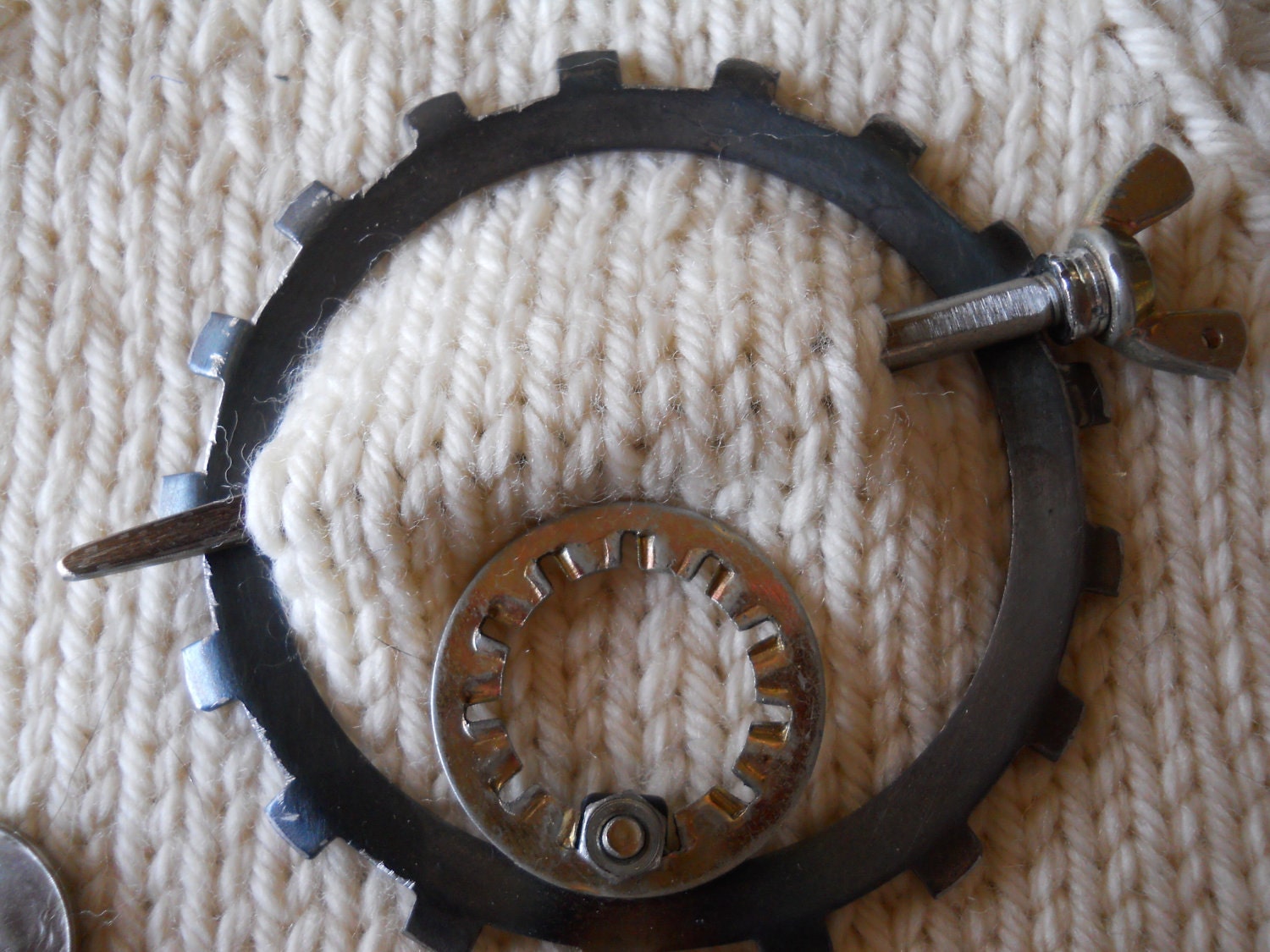 Steampunk Cogs and Gears Shawl Pin Brooch