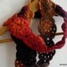 Crocheted scarf - the colors of autumn