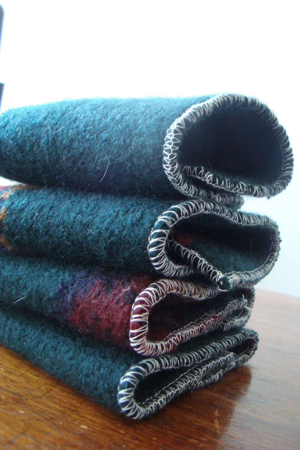 Wool Diaper Doublers - Wool insert or doubler for cloth diapering - SUPER ABSORBANT -Four Pack