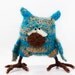 SALE 25% OFF Blue Owl - unique toy