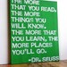 16X20 Canvas Sign - The More That You Read The More Things You Will Know, Dr. Seuss Quote, Typography word art, Decoration, Gift