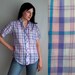 Purple Blue Pink & White Plaid Shirt