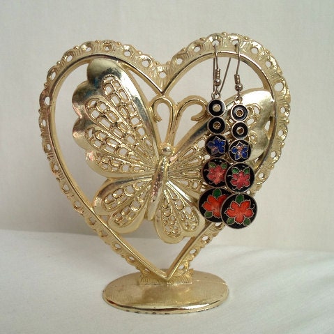 Butterfly Heart Earring Stand