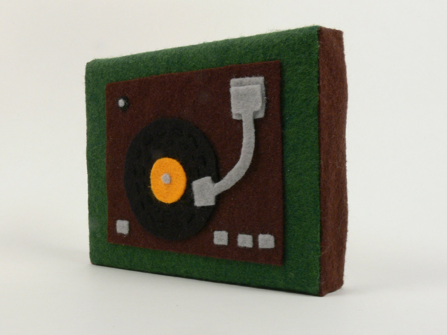 Turntable Textile Art on Canvas