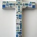 Baby Blue Mosaic Cross