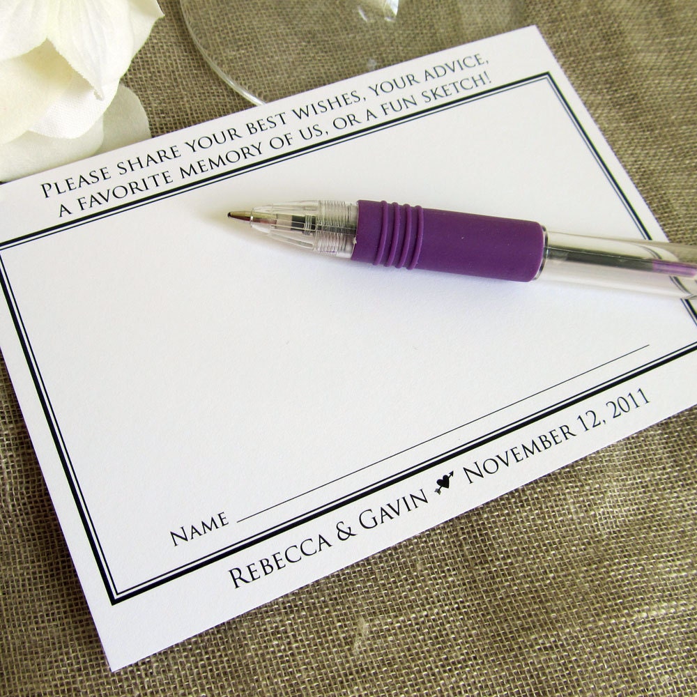 Printable Wedding Guestbook Alternative Card by EdenWeddingStudio