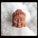 Carved Red Coral Buddha Head Pendant Bead,25x31x12mm,9.96g