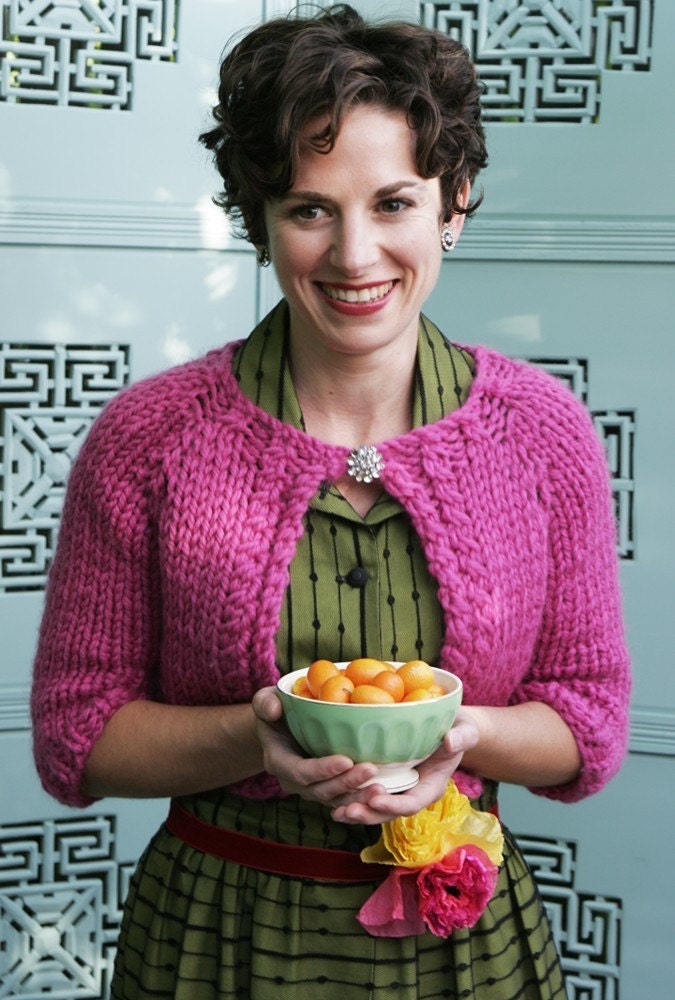 Adorable Knit Shrug - Seamless - Top Down - FANTINE - PDF Download